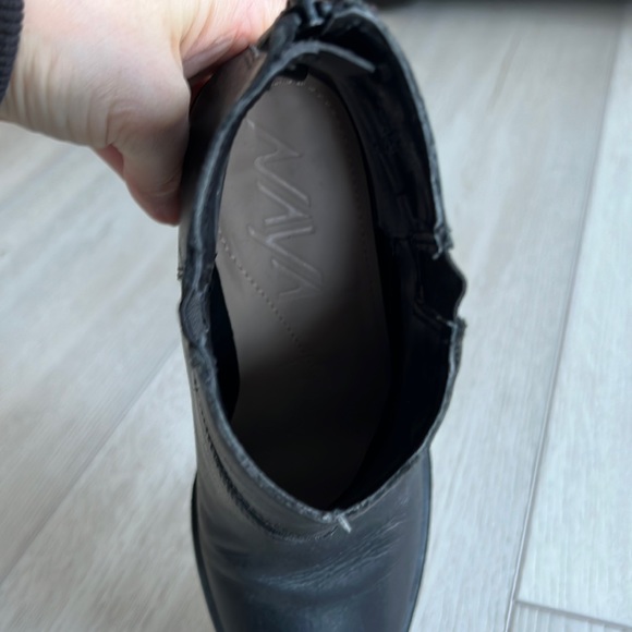 EUC Black Genuine Leather Naya booties. Worn once. - Picture 7 of 7